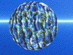 [Half transparent 
bumpy sphere]